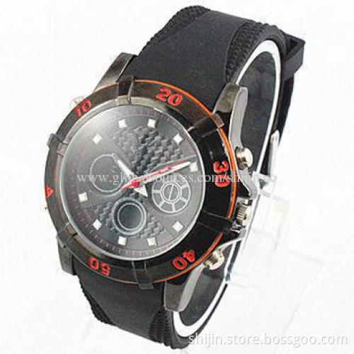 2014 new popular silicone digital brand watch, double movement